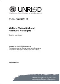 Welfare: Theoretical and Analytical Paradigms